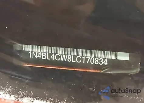 2020 Nissan Altima Sr Intelligent Awd z USA, uszkodzony, nr VIN 1N4BL4CW8LC170834